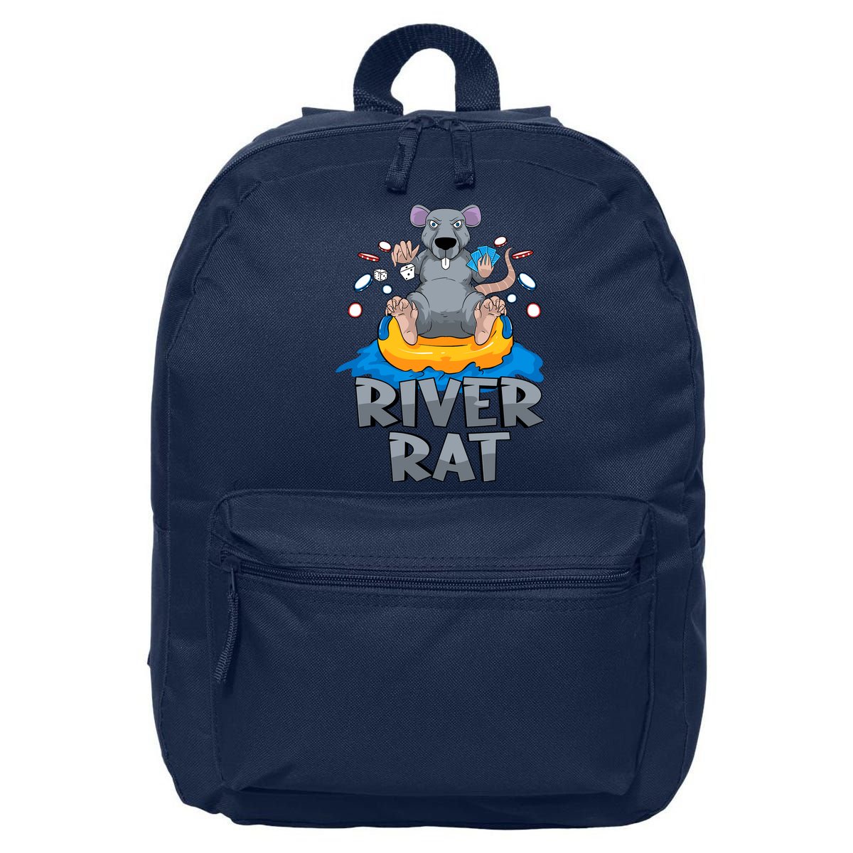 Poker Texas Hold Em River Rat Casino 16 in Basic Backpack