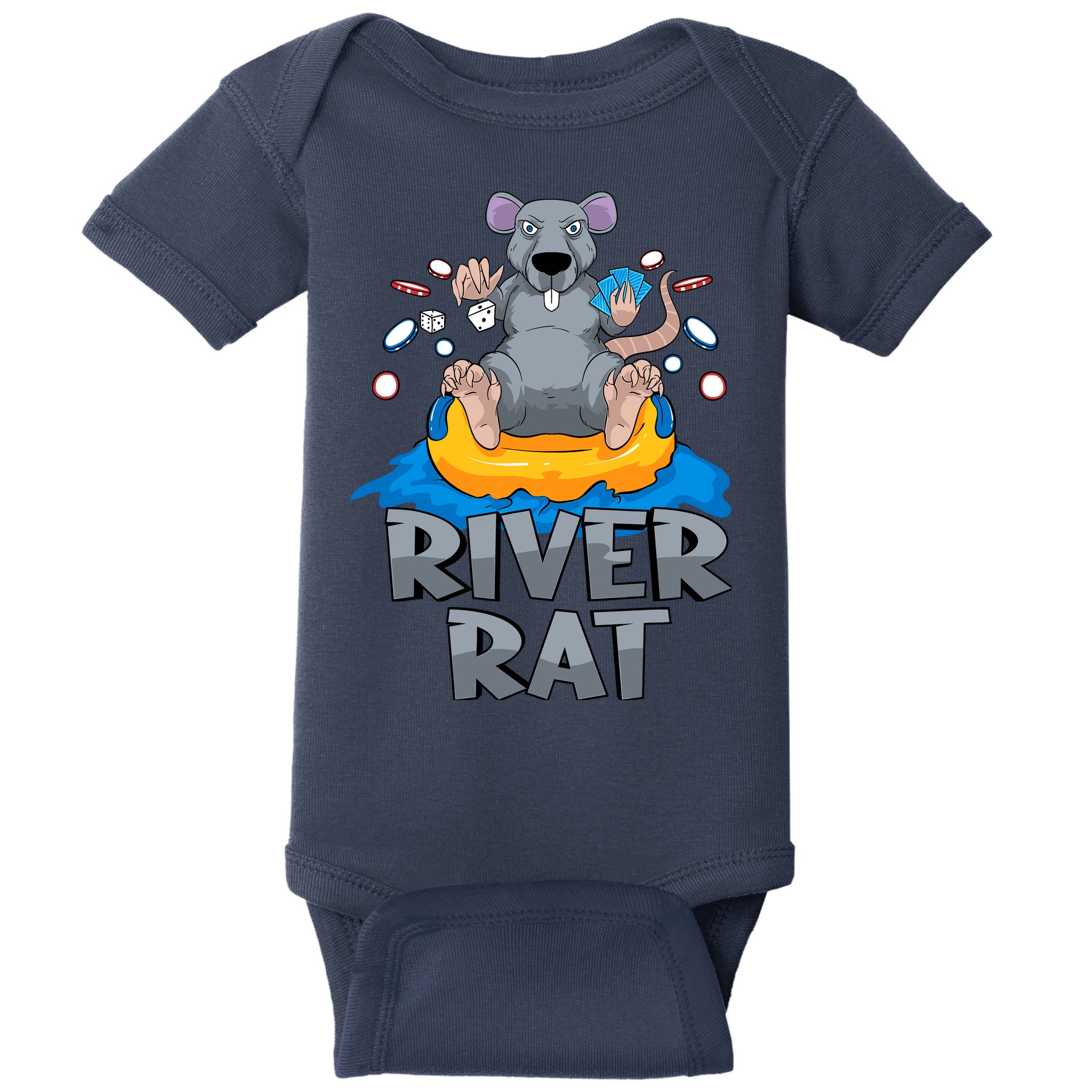 Poker Texas Hold Em River Rat Casino Baby Bodysuit