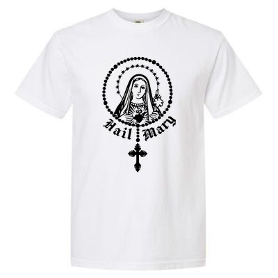 Prayer To Holy Mary Mother Of God Catholic Garment-Dyed Heavyweight T-Shirt