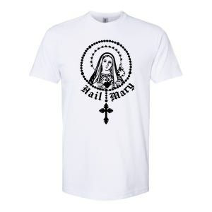 Prayer To Holy Mary Mother Of God Catholic Softstyle CVC T-Shirt