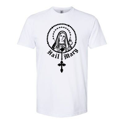 Prayer To Holy Mary Mother Of God Catholic Softstyle CVC T-Shirt