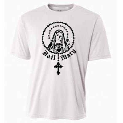 Prayer To Holy Mary Mother Of God Catholic Cooling Performance Crew T-Shirt