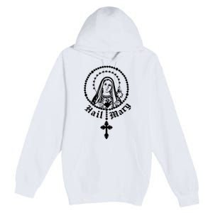 Prayer To Holy Mary Mother Of God Catholic Premium Pullover Hoodie