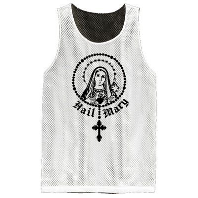 Prayer To Holy Mary Mother Of God Catholic Mesh Reversible Basketball Jersey Tank