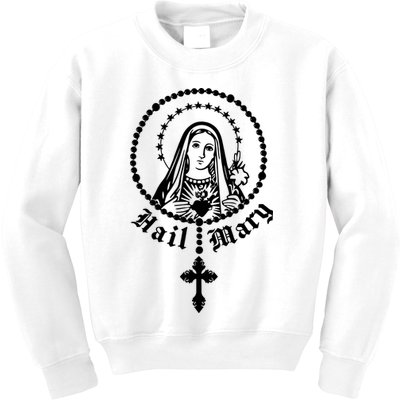 Prayer To Holy Mary Mother Of God Catholic Kids Sweatshirt