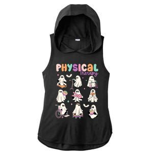 Physical Therapy Halloween Ghost Doctor Physical Ghost Nurse Gift Ladies PosiCharge Tri-Blend Wicking Draft Hoodie Tank