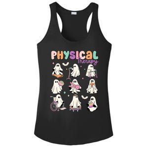 Physical Therapy Halloween Ghost Doctor Physical Ghost Nurse Gift Ladies PosiCharge Competitor Racerback Tank