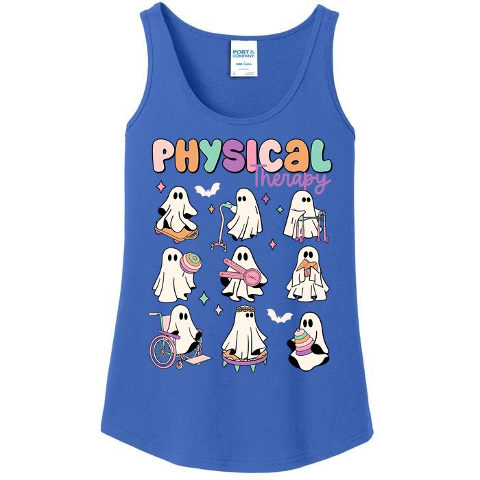 Physical Therapy Halloween Ghost Doctor Physical Ghost Nurse Gift Ladies Essential Tank