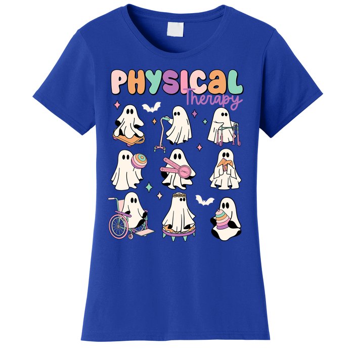 Physical Therapy Halloween Ghost Doctor Physical Ghost Nurse Gift Women's T-Shirt