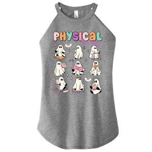 Physical Therapy Halloween Ghost Doctor Physical Ghost Nurse Gift Women's Perfect Tri Rocker Tank