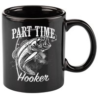 Part Time Hooker Fishing 11oz C Handle Ceramic Mug