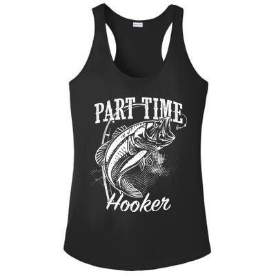 Part Time Hooker Fishing Ladies PosiCharge Competitor Racerback Tank