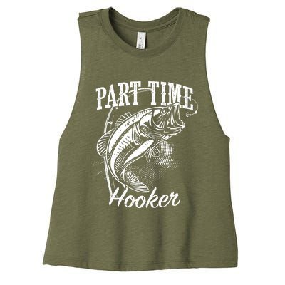 Part Time Hooker Fishing Women's Racerback Cropped Tank