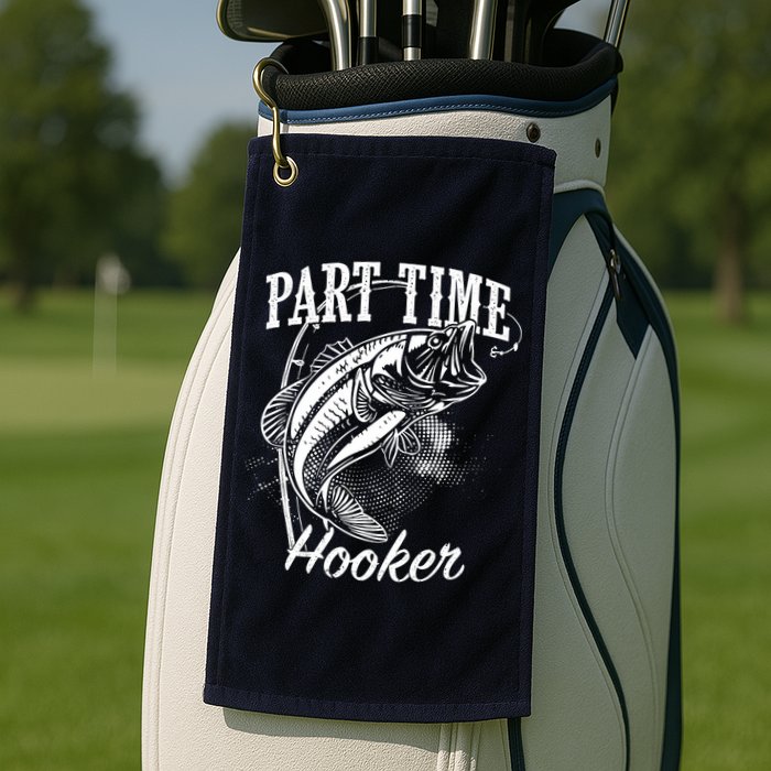 Part Time Hooker Fishing Golf Towel