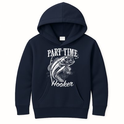 Part Time Hooker Fishing Kids Hoodie
