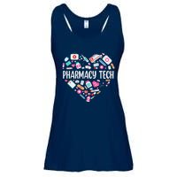 Pharmacy Technician Heart Certified Pharm Tech Pharmacist Ladies Essential Flowy Tank