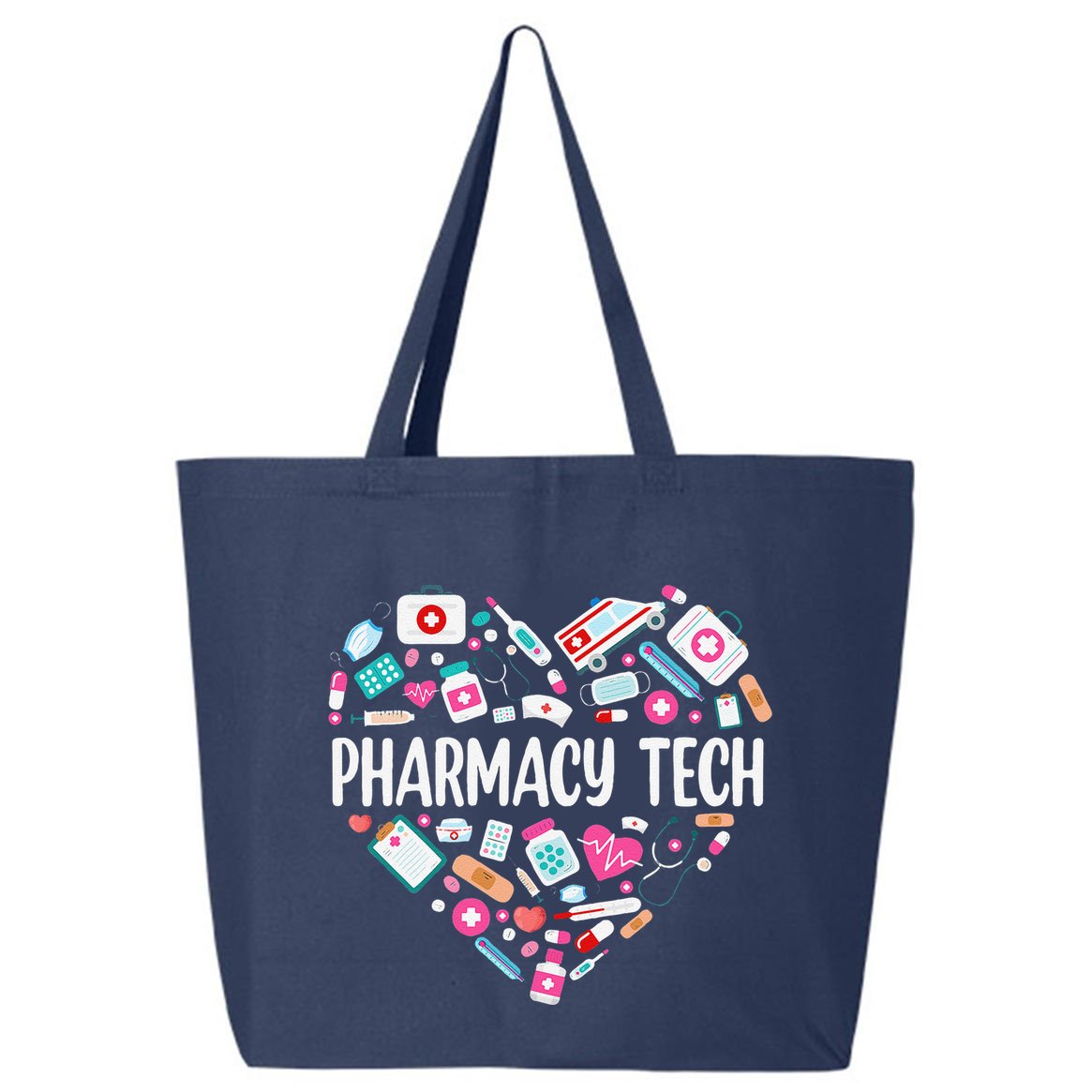 Pharmacy Technician Heart Certified Pharm Tech Pharmacist 25L Jumbo Tote
