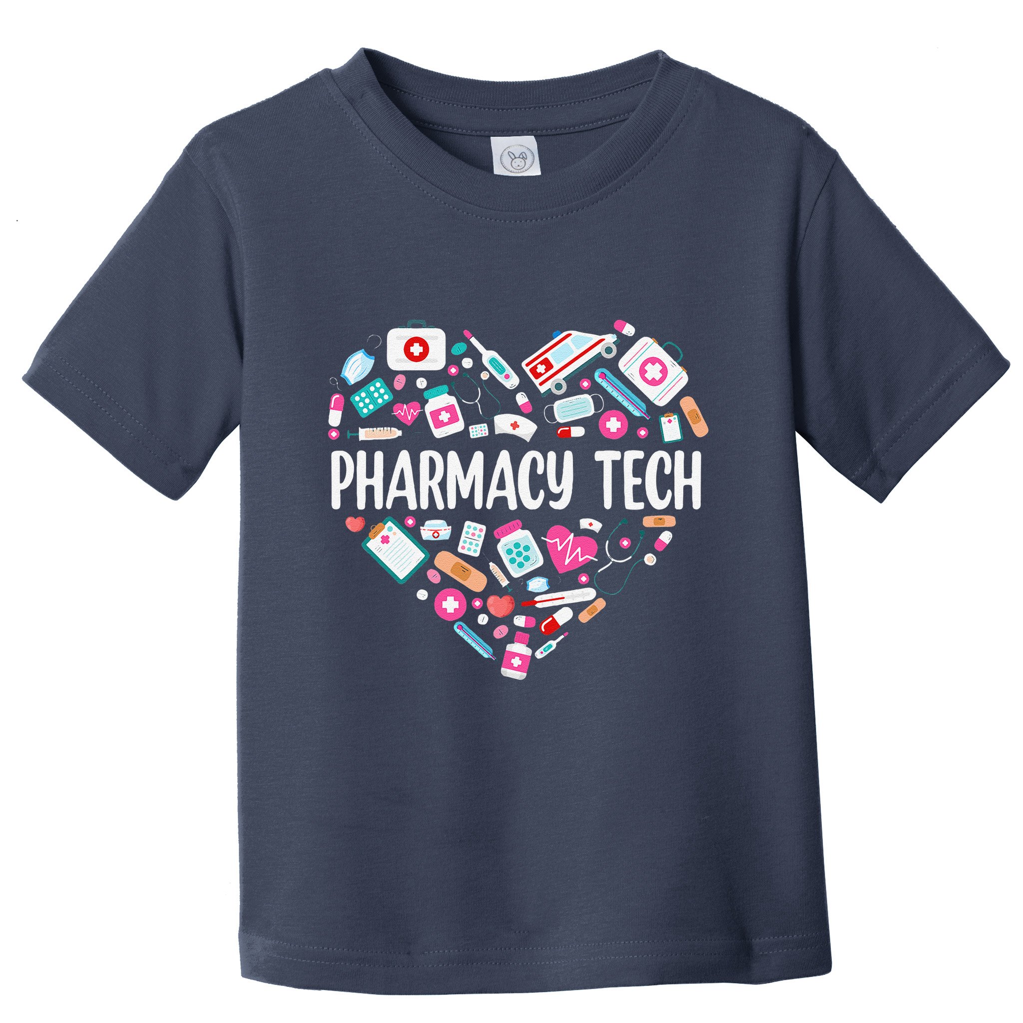 Pharmacy Technician Heart Certified Pharm Tech Pharmacist Toddler T-Shirt