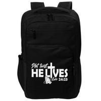 Plot Twist He Lives Luke 2423 Christian God Easter Funny Impact Tech Backpack