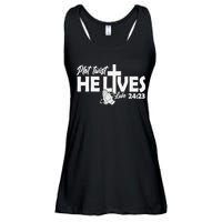 Plot Twist He Lives Luke 2423 Christian God Easter Funny Ladies Essential Flowy Tank