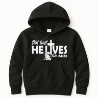 Plot Twist He Lives Luke 2423 Christian God Easter Funny Kids Hoodie