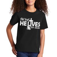 Plot Twist He Lives Luke 2423 Christian God Easter Funny Kids T-Shirt
