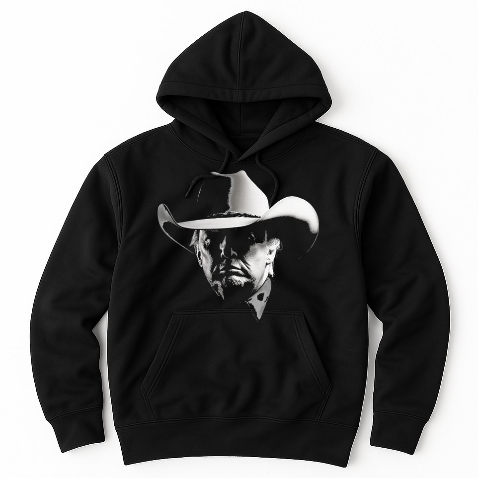 President Trump Head Cowboy Usa 2024 Vote Election Us Maga Hoodie