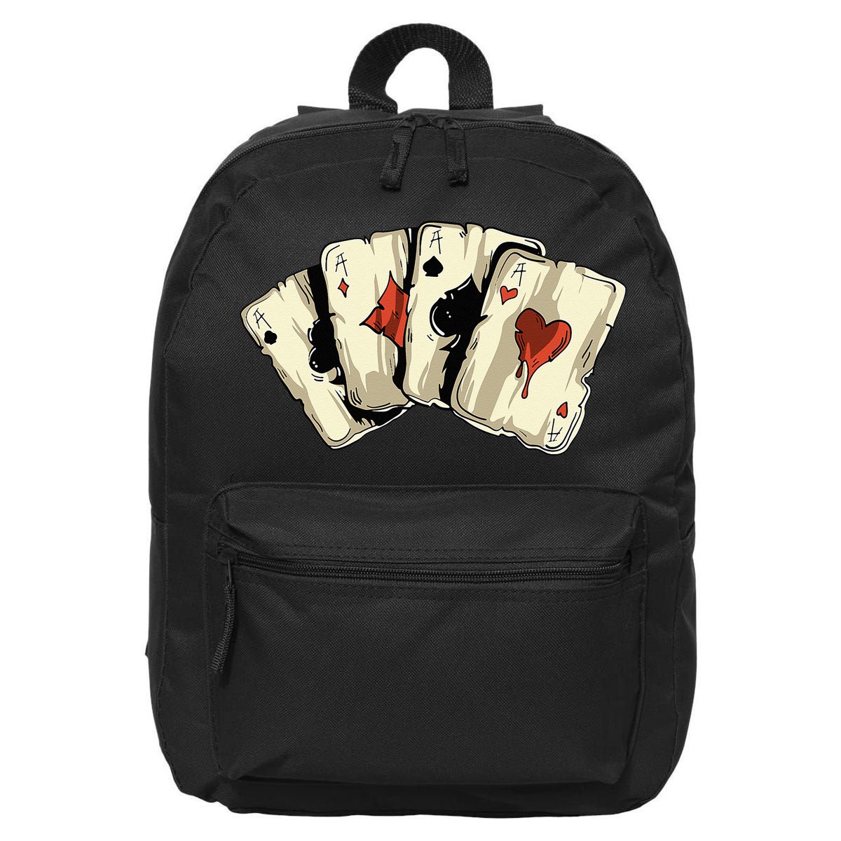 Poker Texas Hold'Em Gambling Casino 4 Aces Poker 16 in Basic Backpack