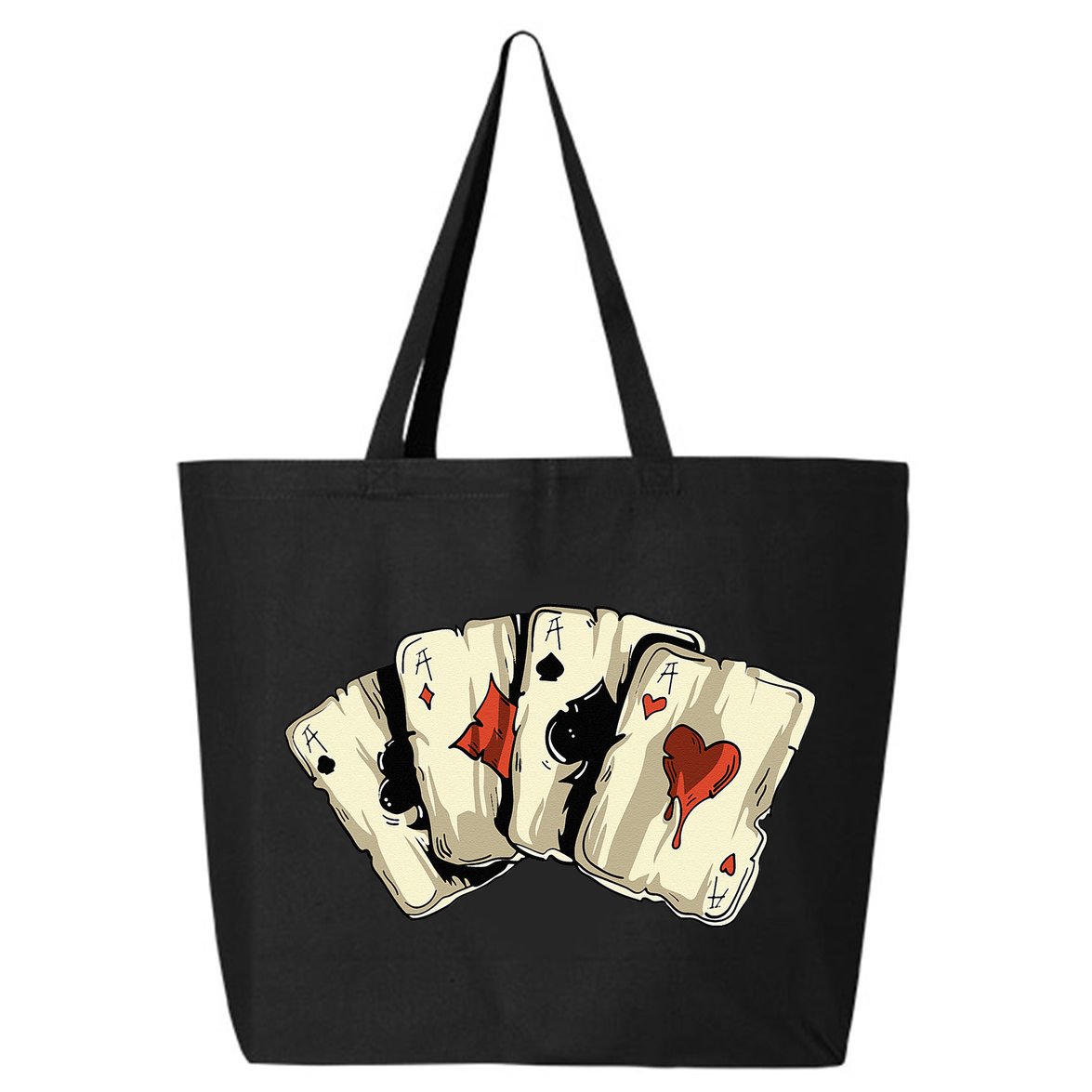 Poker Texas Hold'Em Gambling Casino 4 Aces Poker 25L Jumbo Tote