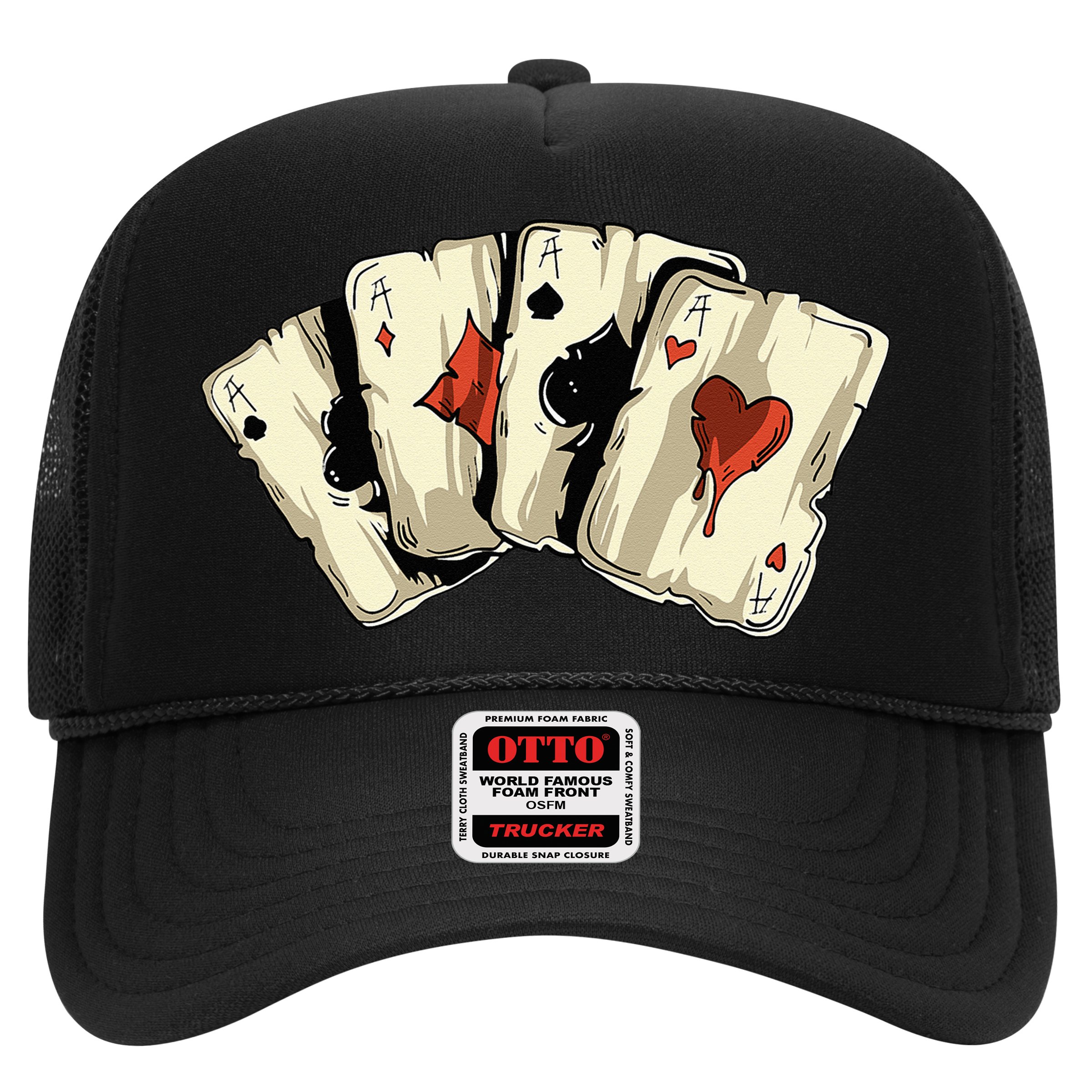 Poker Texas Hold'Em Gambling Casino 4 Aces Poker Hat