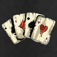 Poker Texas Hold'Em Gambling Casino 4 Aces Poker Hat