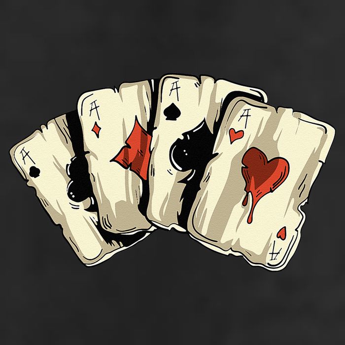 Poker Texas Hold'Em Gambling Casino 4 Aces Poker Hat