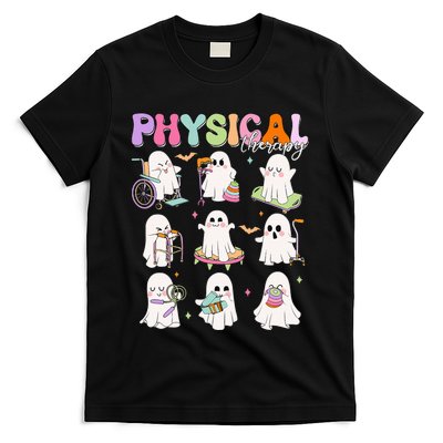 Physical Therapy Halloween Boo Ghost Spooky Season T-Shirt