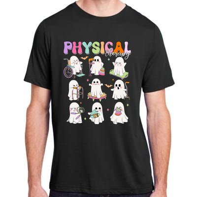 Physical Therapy Halloween Boo Ghost Spooky Season Adult ChromaSoft Performance T-Shirt