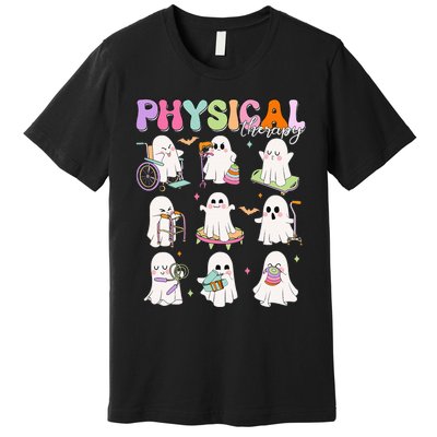 Physical Therapy Halloween Boo Ghost Spooky Season Premium T-Shirt