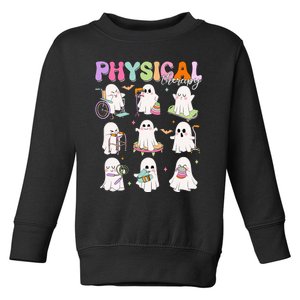 Physical Therapy Halloween Boo Ghost Spooky Season Toddler Sweatshirt