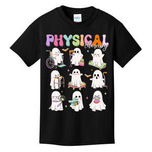 Physical Therapy Halloween Boo Ghost Spooky Season Kids T-Shirt