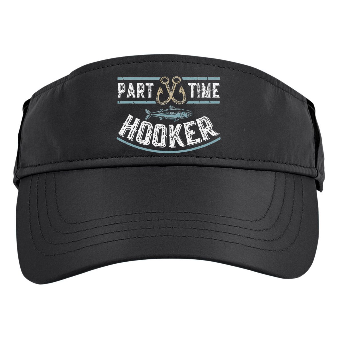 Part Time Hooker Fishing Adult Drive Performance Visor