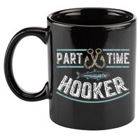 Part Time Hooker Fishing 11oz C Handle Ceramic Mug
