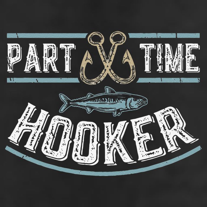 Part Time Hooker Fishing Golf Towel