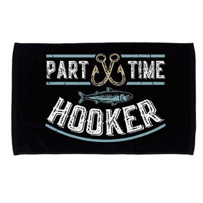 Part Time Hooker Fishing Microfiber Hand Towel
