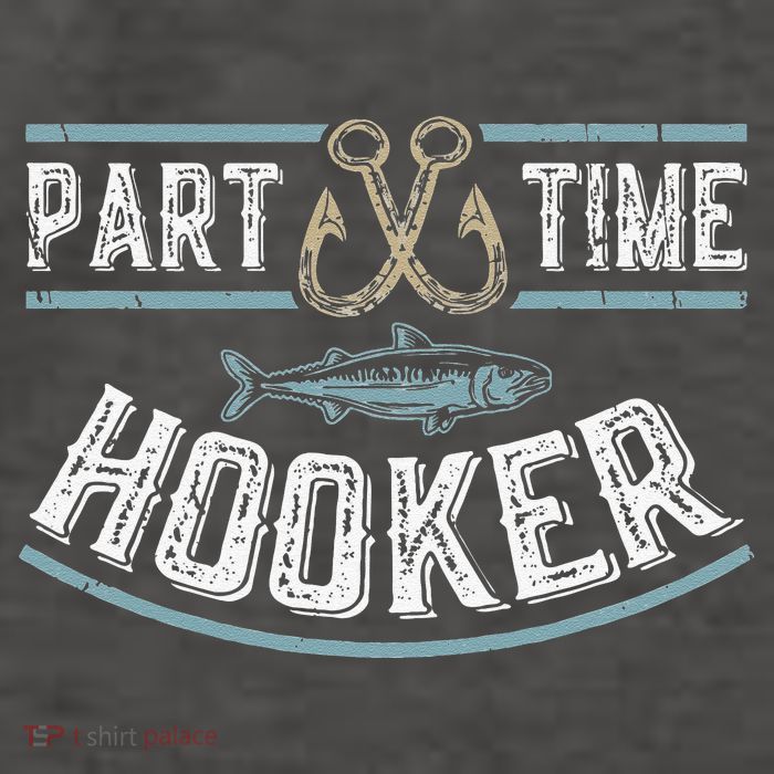 Part Time Hooker Fishing Vector Backpack