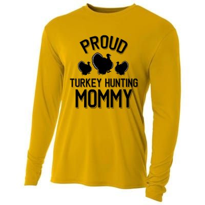 Proud Turkey Hunting Mommy Cool Turkey Mom Gift Cooling Performance Long Sleeve Crew