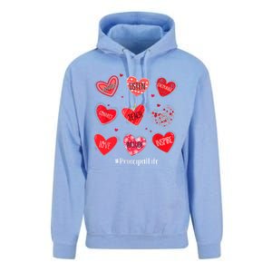 Principal Teacher Hearts Valentine Valentines Day Quote Cool Gift Unisex Surf Hoodie