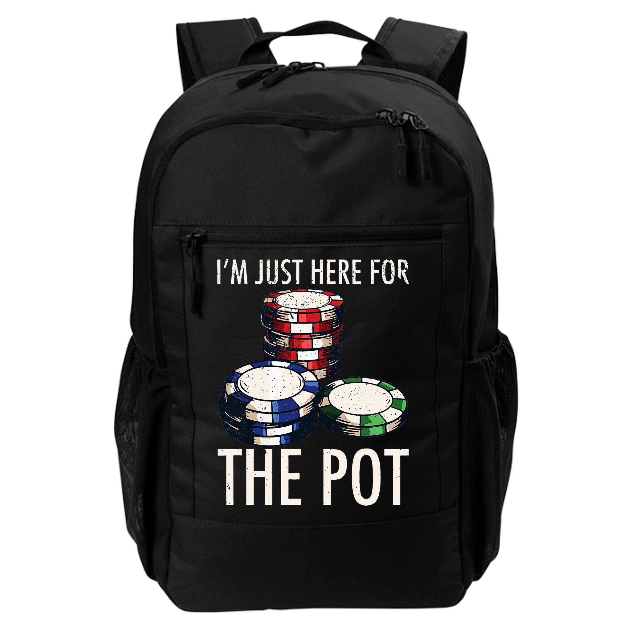 Poker Texas Hold'em Gambling Pot Cards Player Gift Backpack