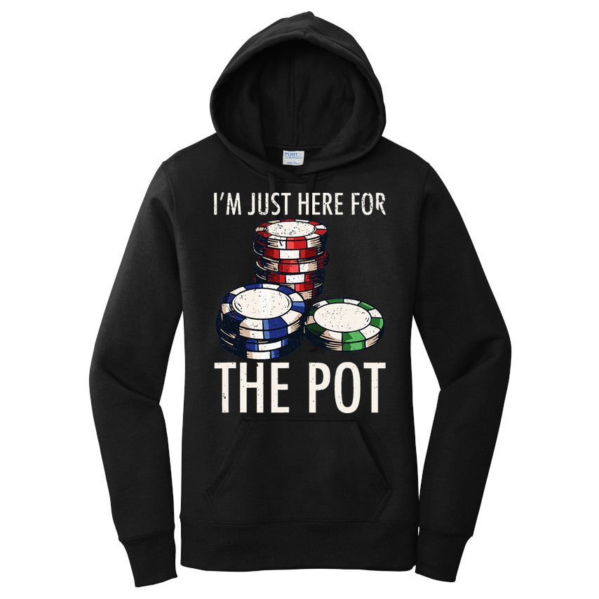 Poker Texas Hold'em Gambling Pot Cards Player Gift Women's Pullover Hoodie