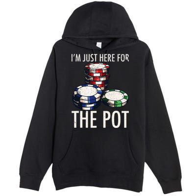 Poker Texas Hold'em Gambling Pot Cards Player Gift Premium Pullover Hoodie