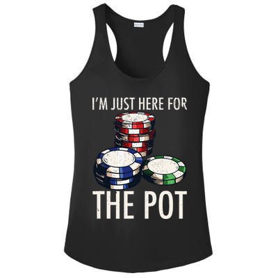 Poker Texas Hold'em Gambling Pot Cards Player Gift Ladies PosiCharge Competitor Racerback Tank