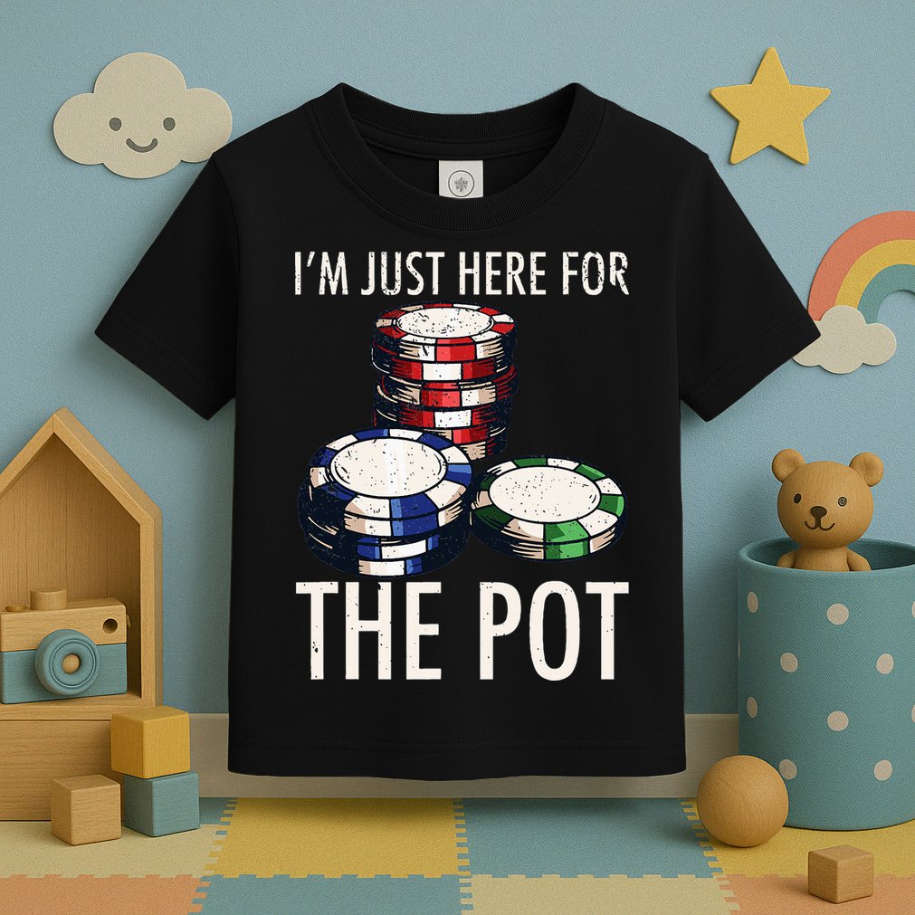Poker Texas Hold'em Gambling Pot Cards Player Gift Toddler T-Shirt