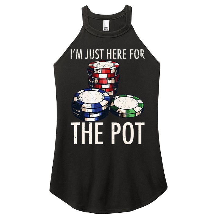 Poker Texas Hold'em Gambling Pot Cards Player Gift Women's Perfect Tri Rocker Tank